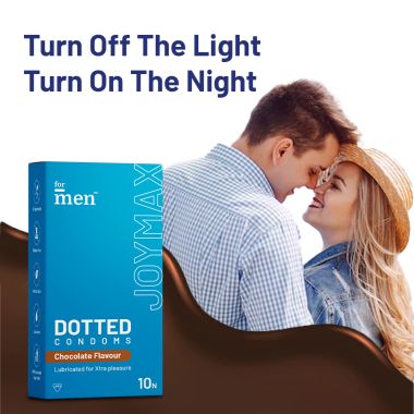 ForMen: JoyMax Dotted Condoms with Chocolate Flavour - 10Sachets