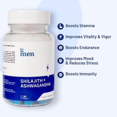 ForMen: Shilajit and Ashwagandha Tablets for Men