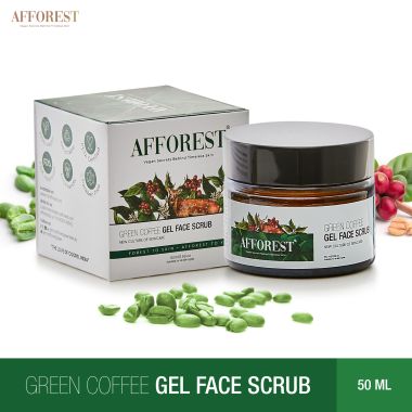 AFFOREST: Green Coffee Gel Face Scrub  - 50gm