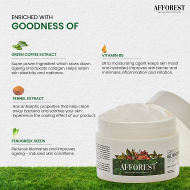 AFFOREST: Green Coffee Gel mosituriser SPF 25PA - 30gm