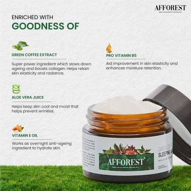 AFFOREST: Green Coffee Sleeping Mask  - 50gm
