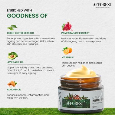 AFFOREST: Green Coffee Whipped Clay Mask  - 50gm
