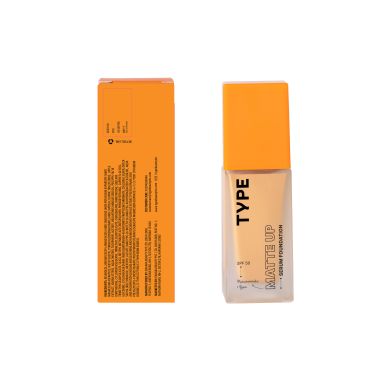 Type Beauty: Matte Up Serum Foundation For Oily & Acne Prone Skin Spf 50, Pa++++ - Cider - 30Ml