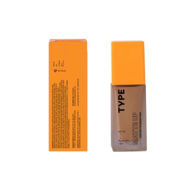 Type Beauty: Matte Up Serum Foundation For Oily & Acne Prone Skin Spf 50, Pa++++ - Cocoa - 30Ml