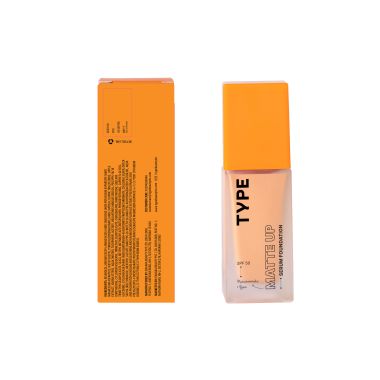 Type Beauty: Matte Up Serum Foundation For Oily & Acne Prone Skin Spf 50, Pa++++ - Honey - 30Ml
