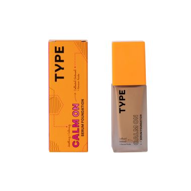 Type Beauty: Calm On Serum Foundation For Sensetive Skin & Redness - Java - 3Oml