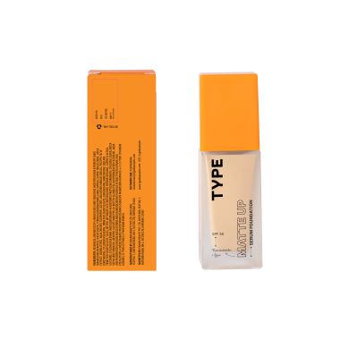 Type Beauty: Matte Up Serum Foundation For Oily & Acne Prone Skin Spf 50, Pa++++ - Latte - 30Ml
