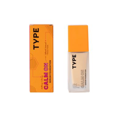 Type Beauty: Calm On Serum Foundation For Sensetive Skin & Redness - Latte - 3Oml