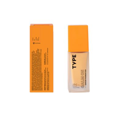Type Beauty: Calm On Serum Foundation For Sensetive Skin & Redness - Maple - 3Oml