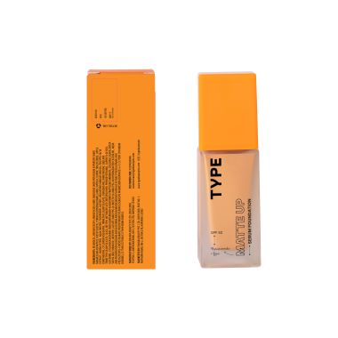 Type Beauty: Matte Up Serum Foundation For Oily & Acne Prone Skin Spf 50, Pa++++ - Pecan - 30Ml