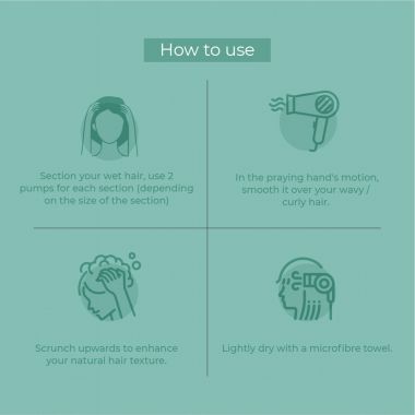 Ashba Botanics: Curl Volumizing Foam For Curly Wavy Hair - 150ml