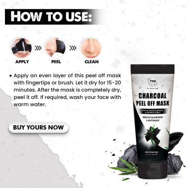 TNW - The Natural Wash: Charcoal Peel Off Mask-100gm