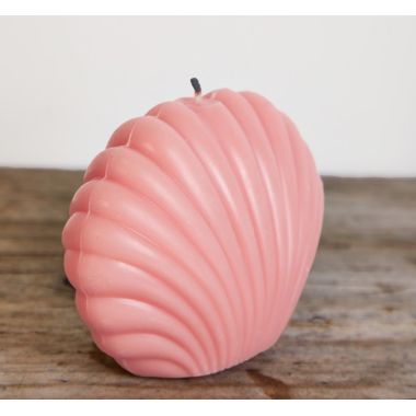 The Umbrella Store: Pink sea shell candle - 150gm