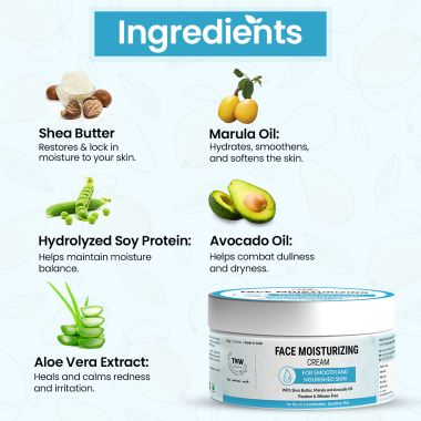 TNW - The Natural Wash: Face Moisturizing Cream- 50gm