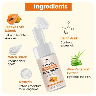 TNW - The Natural Wash: Papaya Foaming Face Wash-100ml