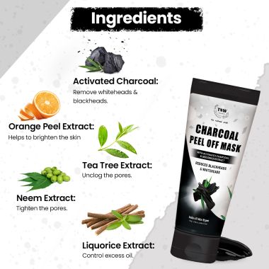 TNW - The Natural Wash: Charcoal Peel Off Mask-100gm