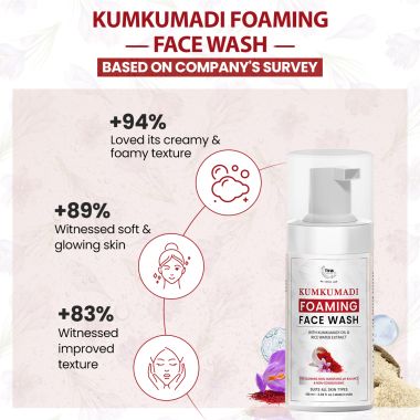TNW - The Natural Wash: Kumkumadi Foaming Facewash-100ml