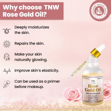 TNW - The Natural Wash: Rose Gold Oil- 15ml