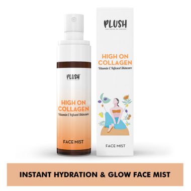 Plush: High on Collagen Face Mist with Niacinamide & Aloe vera extract - 100 ml