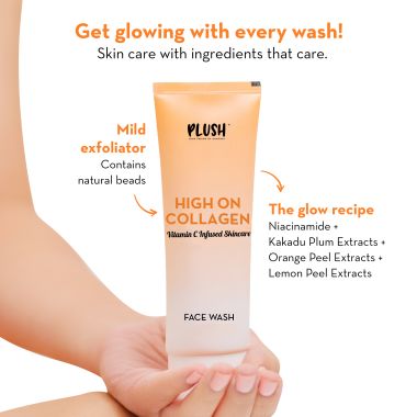Plush: High on Collagen Gentle Face Wash with Niacinamide - 100ml