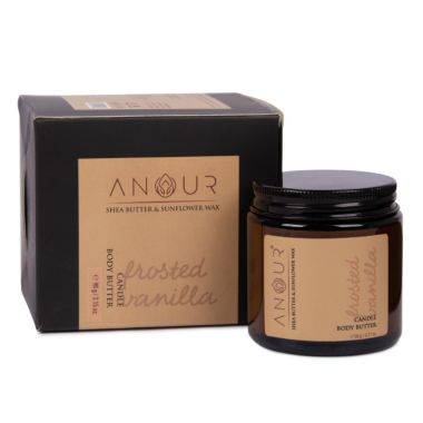 Anour: Frosted Vanilla Candle cum Body Butter - 90gm