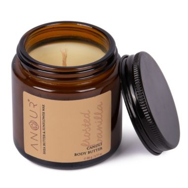 Anour: Frosted Vanilla Candle cum Body Butter - 90gm