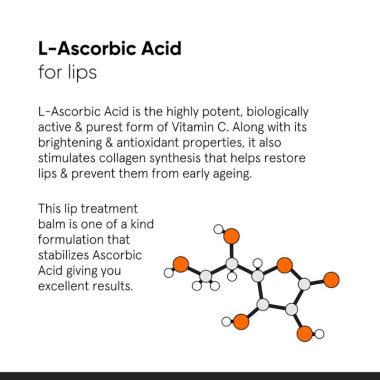 Minimalist: 8% L-Ascorbic Acid Lip Treatment Balm with Vitamin E, Radianskin & Gylcerine for pigmented & dark lips - 12gm