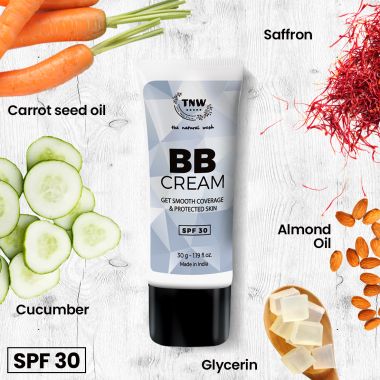 TNW - The Natural Wash: BB Cream Medium Shade - 30 gm