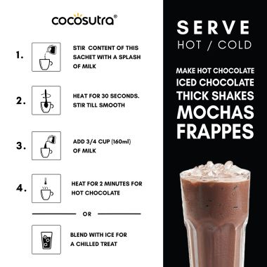 Cocosutra: Hot Chocolate Single Serves - Swiss Vanilla - 20 Pack