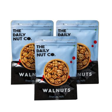 The Daily Nut Co.: Premium Walnuts - Pack of 3 - 200gm each