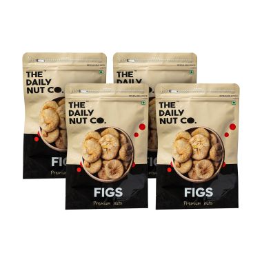 The Daily Nut Co.: Premium Figs/Anjeer - Pack of 4 - 250gm each