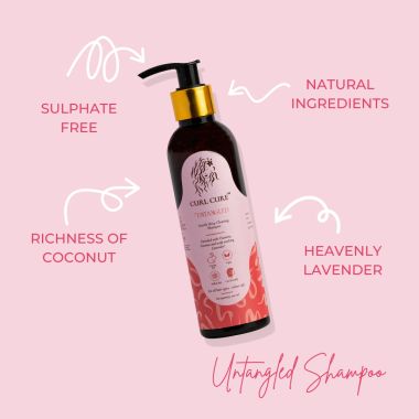 Curl Cure: 3 Step Curl Routine - Shampoo, Deep Conditioner & Curl Cream - 200ml each