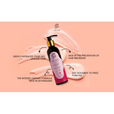 Curl Cure: Hydrate Don't Hate Intensive Hydration Conditioner/ Hair Mask with Avocado and Aloe Vera - 200ml