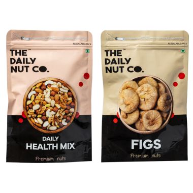 The Daily Nut Co.: Daily Health Mix & Figs Dry Fruits Combo - Pack of 2 - 250gm each