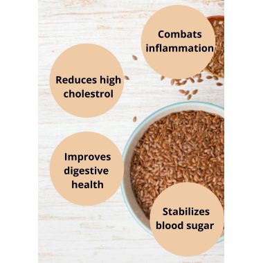 The Daily Nut Co.: Premium Flax Seeds - Pack of 2 - 250gm each