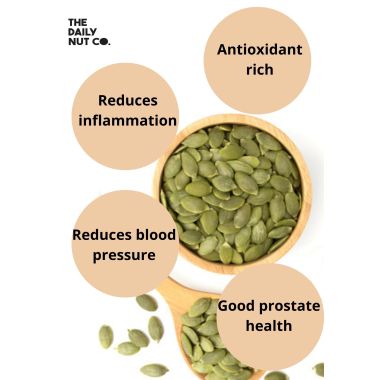 The Daily Nut Co.: Premium Pumpkin Seeds - Pack of 2 - 250gm each