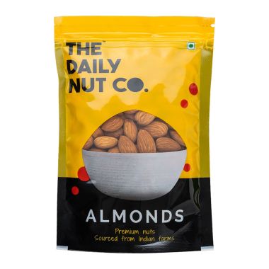 The Daily Nut Co.: California Almonds & Indian Spice Raisins Combo - Pack of 2 - 200gm each