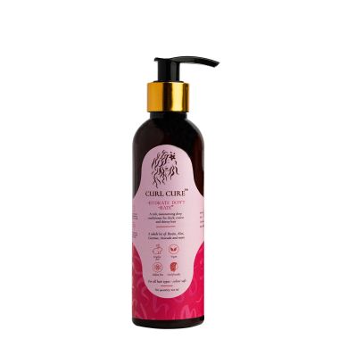 Curl Cure: Hydrate Don't Hate Intensive Hydration Conditioner/ Hair Mask with Avocado and Aloe Vera - 200ml