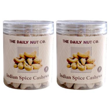 The Daily Nut Co.: Indian Spice Cashews - Pack of 2 - 250gm each