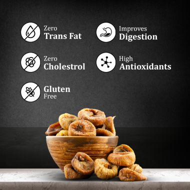The Daily Nut Co.: Premium Figs/Anjeer - Pack of 4 - 250gm each