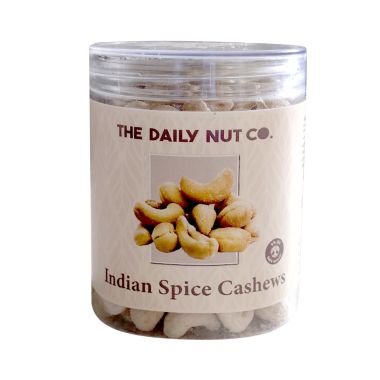The Daily Nut Co.: Indian Spice Cashew And Roasted Salted Cashew - Pack of 2 - 250gm each
