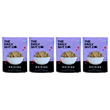 The Daily Nut Co.: Premium Seedless Raisins - Pack of 4 - 200gm each