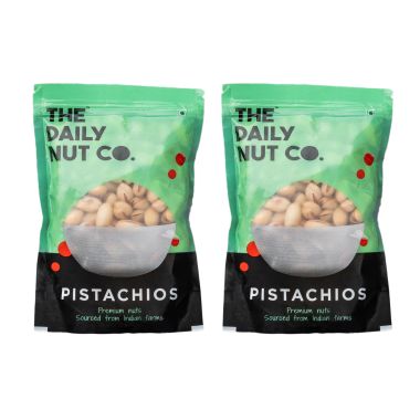 The Daily Nut Co.: Premium Pistachios - Pack of 2 - 200gm each