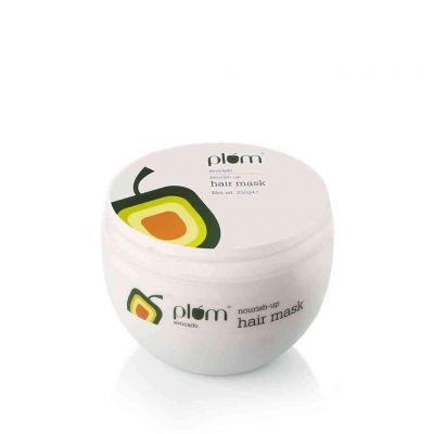 Plum: Plum Avocado Nourish-Up Hair Mask | For Frizz-Free Hair | Contains Avocado Oil, Argan Oil & Shea Butter | Hair Spa Treatment For Smooth Hair | 100% Vegan | 250gm (250 g)