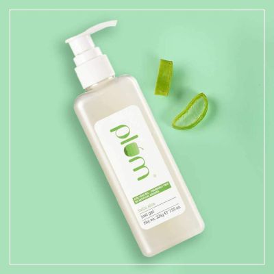 Plum: Plum Hello Aloe Just Gel Pump | For All Skin & Hair Types | Multi-purpose Aloe Vera gel | 100% Vegan | 100% FragranceFree
