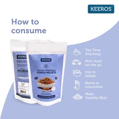 Keeros: Quinoa Millets Healthy Sugar Free Snacks - Pack of 6x100g
