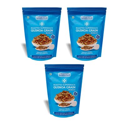 Keeros: Quinoa Grain Healthy Sugar Free Snacks - Pack of 3x250g