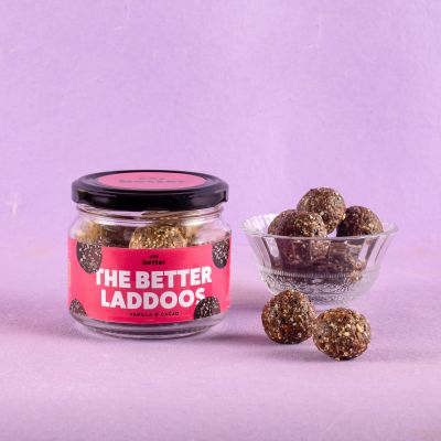 Eat Better: The Better laddoss - Vanilla & Cacao (Glass Jar)  - 175 gm