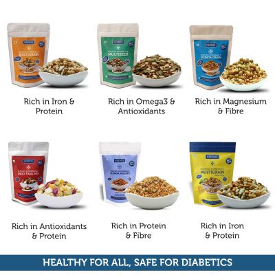 Keeros: Healthy & Diabetic Friendly Snacks Combo - Pack of 18