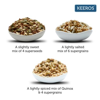 Keeros: Healthy Roasted Super Snack - Combo of 3 (2x250g+200g)